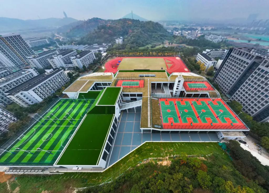 依山而建的南山体育中心